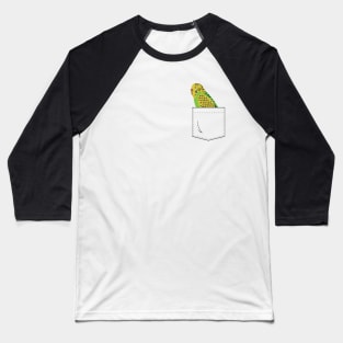 Budgie Parakeet Parrot In Your Front Pocket Baseball T-Shirt